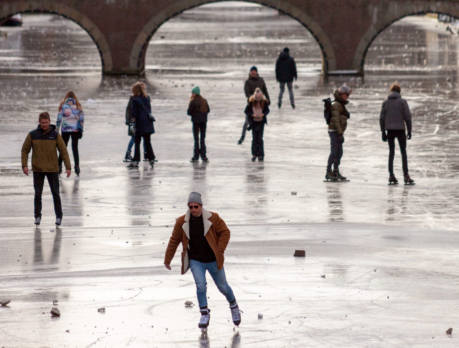 patinaje canales Amsterdam